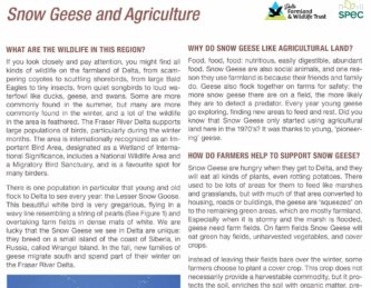 Delta Farmland - Educational Material - Habitat Cards Lesson Plan